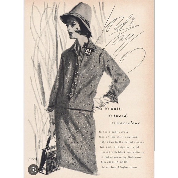 60's Lord & Taylor Vintage Silk Tweed/Lined Mid Century Maxi Skirt| Grn | Size:0 - Picture 3 of 9